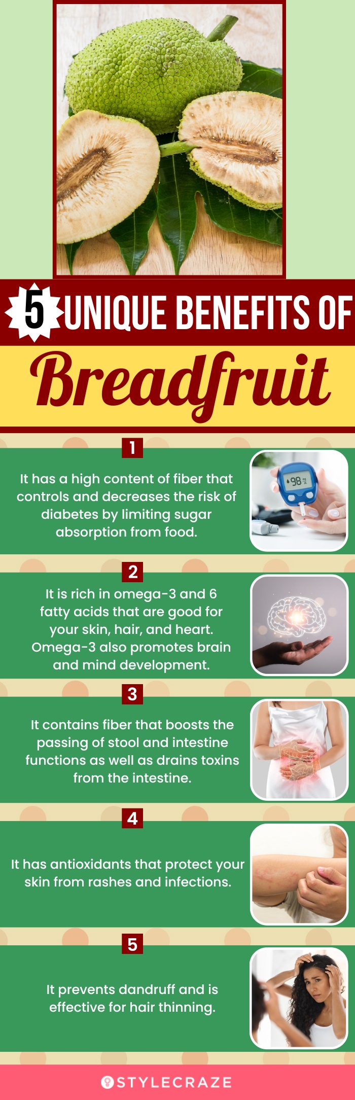 5 unique benefits of breadfruit (infographic)