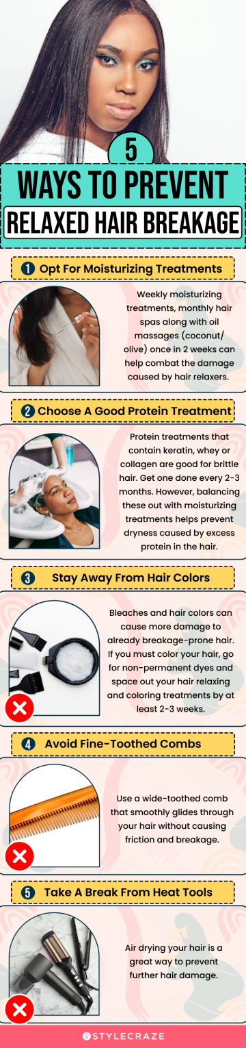5 ways to prevent relaxed hair breakage (infographic)