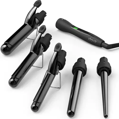 5-in-1 Professional Curling Iron and Wand Set