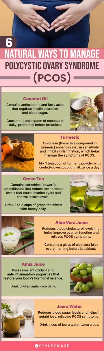 6 natural ways to treat polycystic ovary syndrome (pcos) (infographic)
