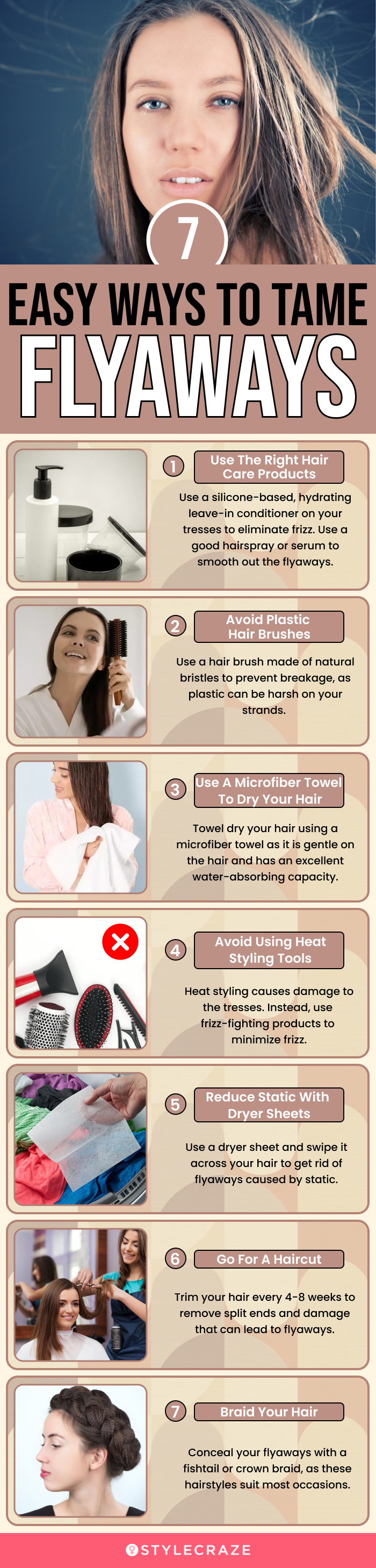 7 easy ways to tame flyaways (infographic)