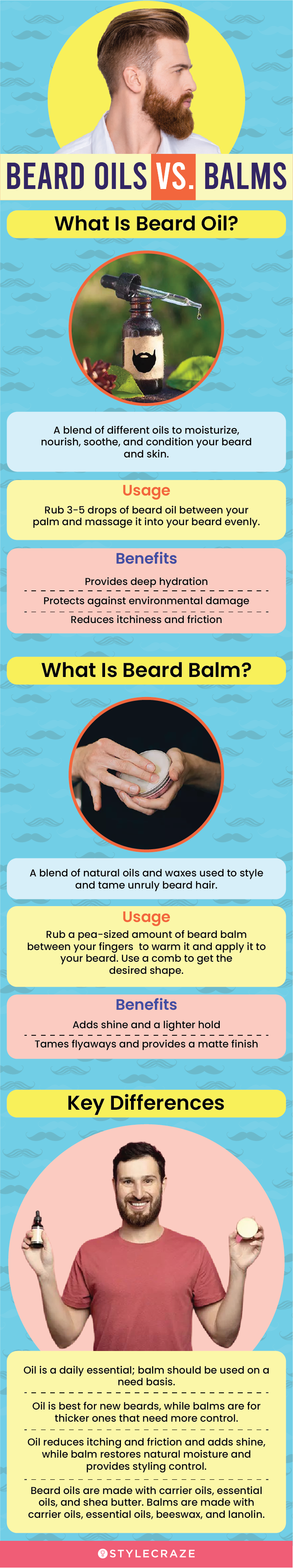 beard oils vs. balms (infographic)