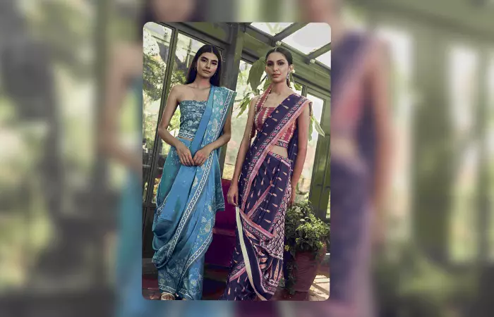 Chintz Motif Printed Sarees (1)