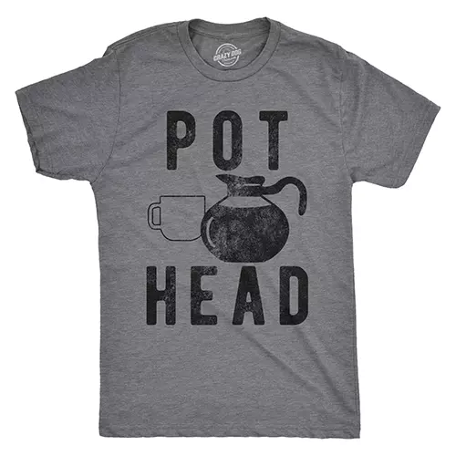 Crazy Dog Mens Pot Head T-Shirt