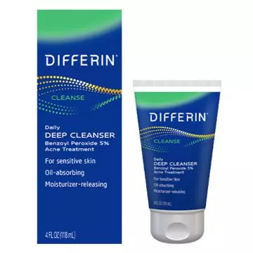 Differin Daily Deep Cleanser Benzoyl Peroxide Acne Treatment