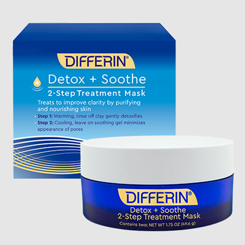 Differin Detox + Soothe 2-Step Treatment Mask