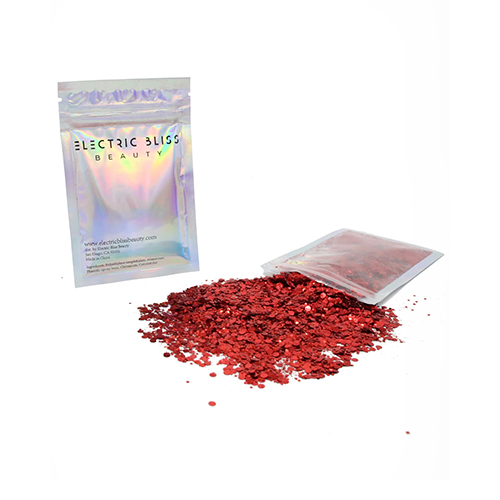 Electric Bliss Beauty's Red Face & Body Glitter