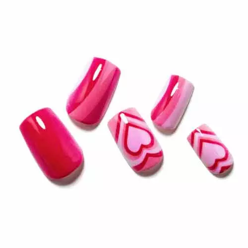 GLAMERMAID Hot Pink Press On Nails