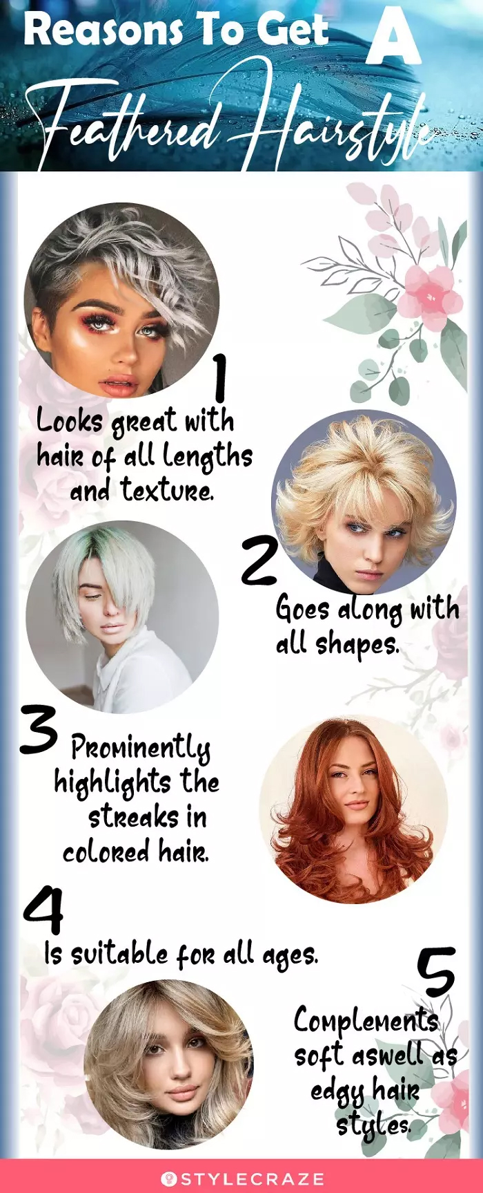 reasons to get a feathered hairstyle (infographic)