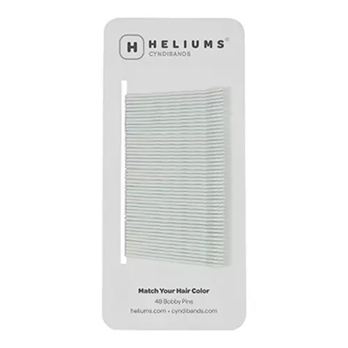 Heliums White Extra Long Wavy Bobby Pins