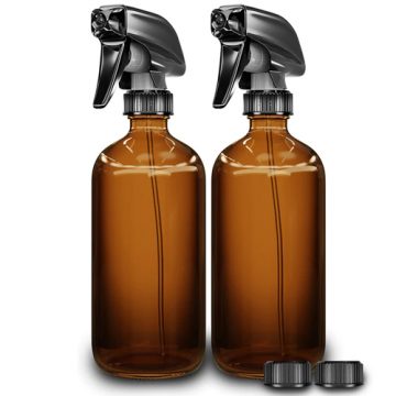 LiBa Amber Glass Spray Bottles