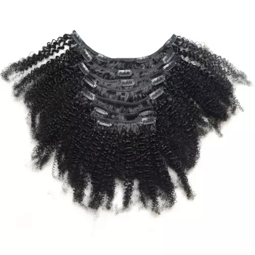 Luwigs Afro Kinky Curly 4B 4C Clip-in Hair Extensions