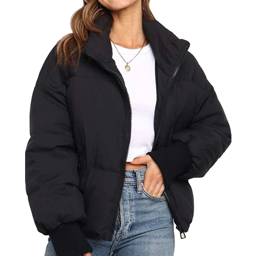 MEROKEETY Women's Winter Long Puffer Jacket