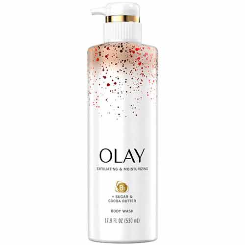 Olay Exfoliating & Moisturizing Body Wash With Sugar Cocoa Butter and Vitamin B3
