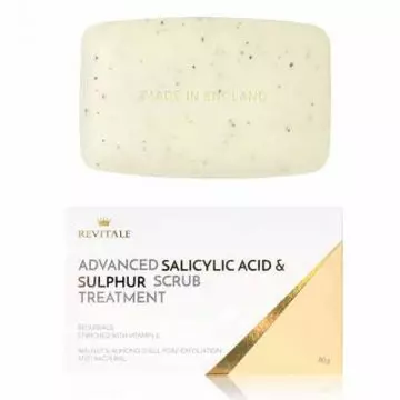Revitale Advanced Salicylic Acid & Sulphur Scrub Treatment Soap