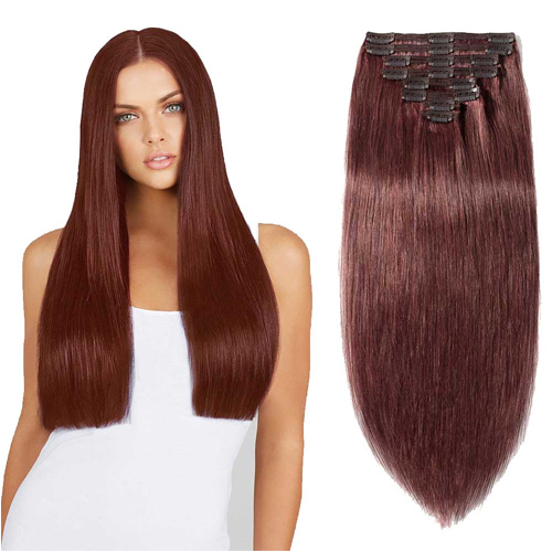 S-noilite Clip-in Human Hair Extensions