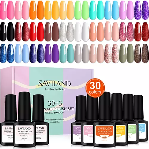 SAVILAND Gel Nail Polish Kit