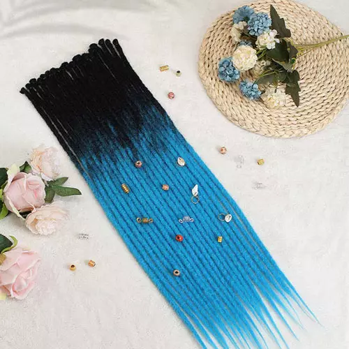 Sangtok Ombre Blue Dreadlock Extensions