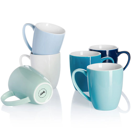 Sweese Porcelain Coffee Mugs-Blue Tone