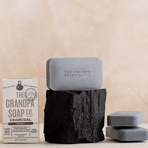 Charcoal Bar Soap from The Grandpa Soap Company