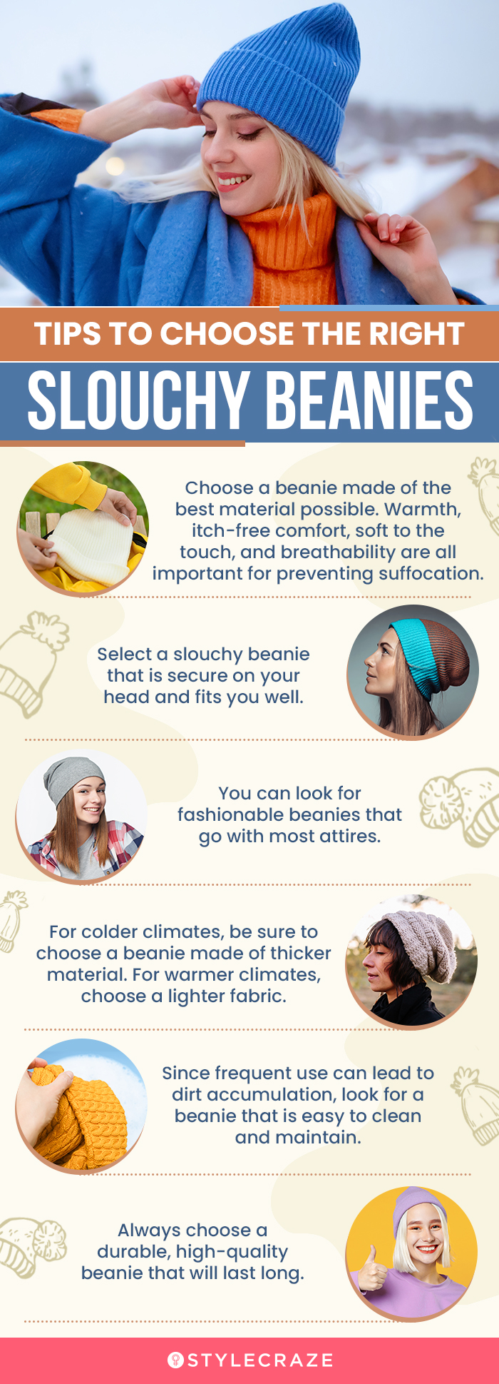 Tips To Choose The Right Slouchy Beanies (infographic)