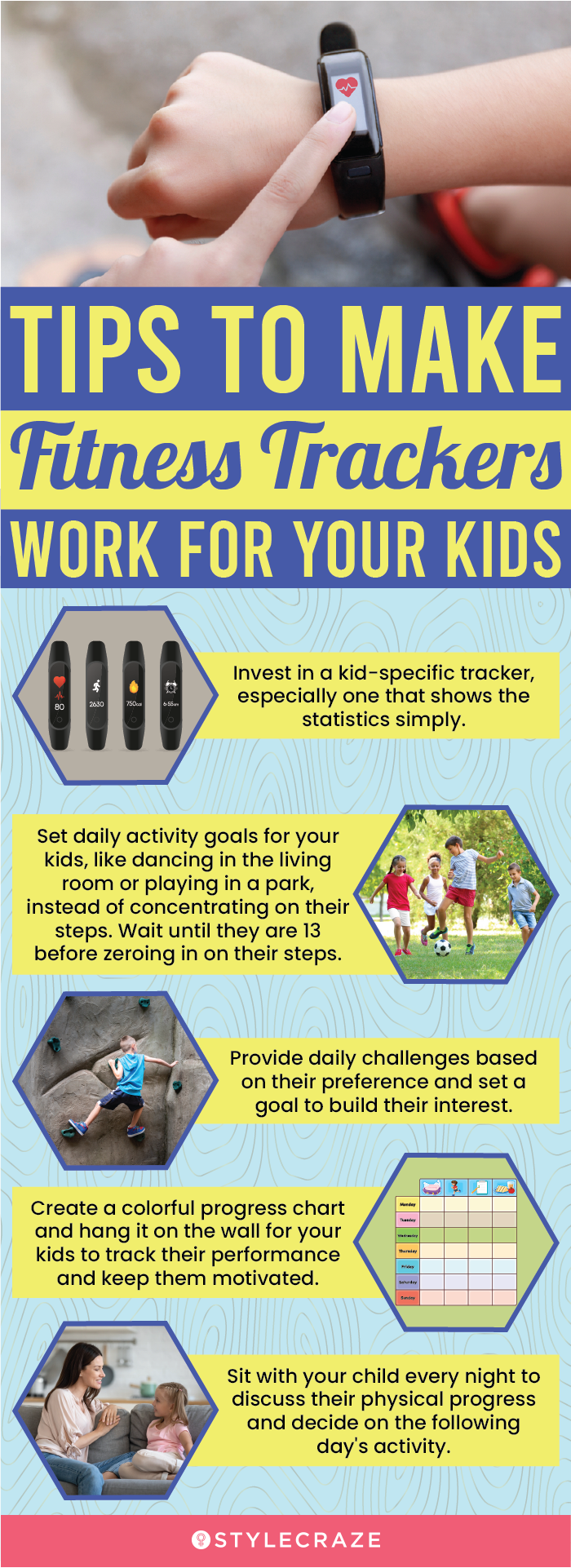 Tips To Make Fitness Trackers Work For Your Kids (infographic)