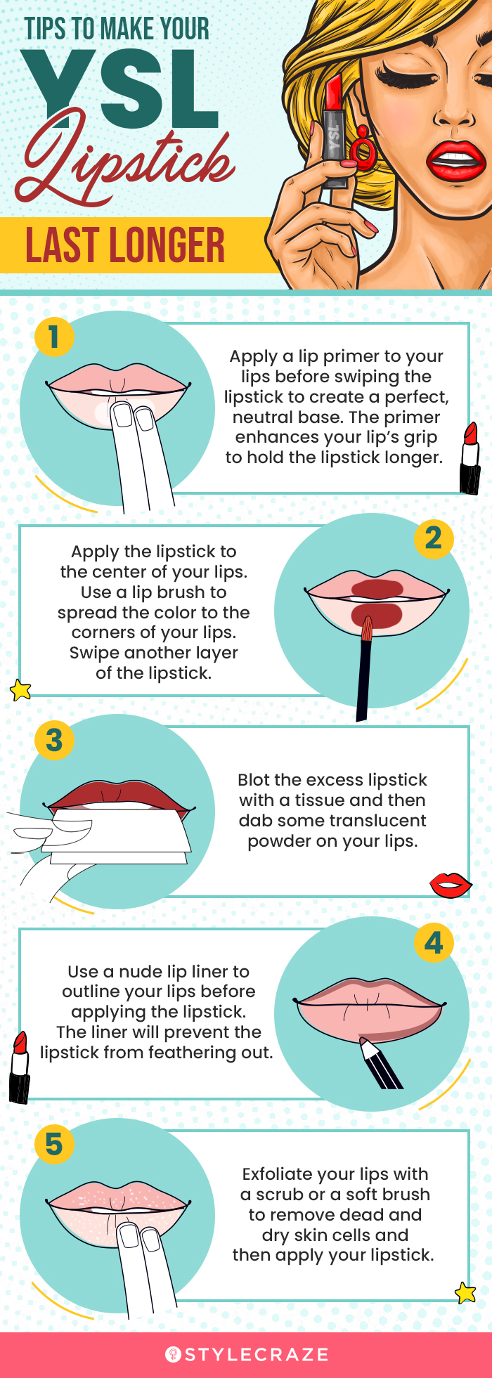 Tips to Make Your YSL Lipstick Last Longer (infographic)