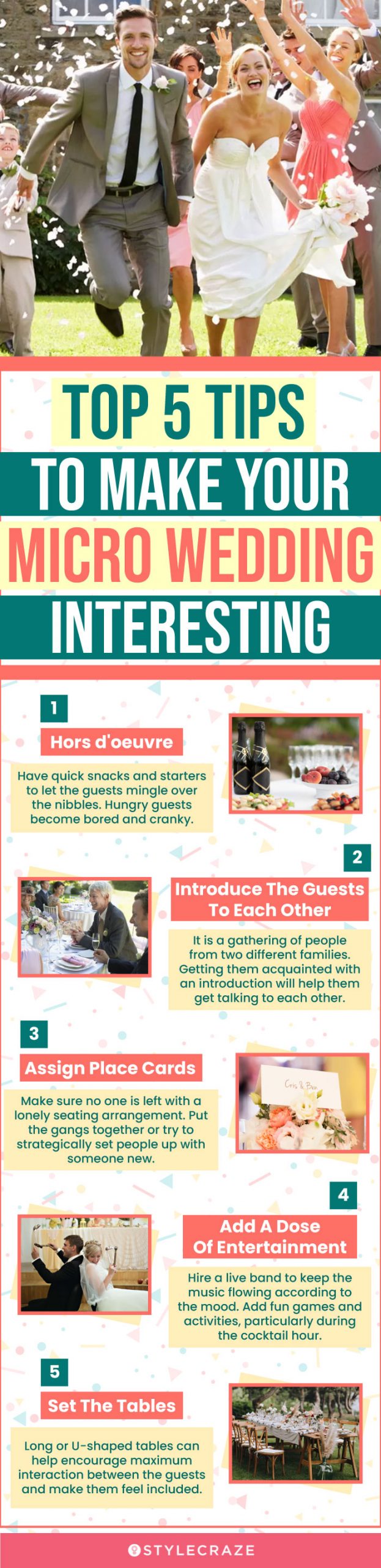 top 5 tips to make your micro wedding interesting (infographic)