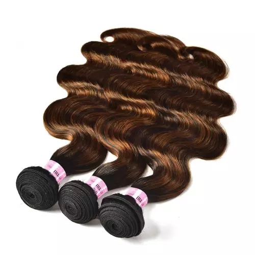 UNICE Brown Highlight Body Wave Human Hair