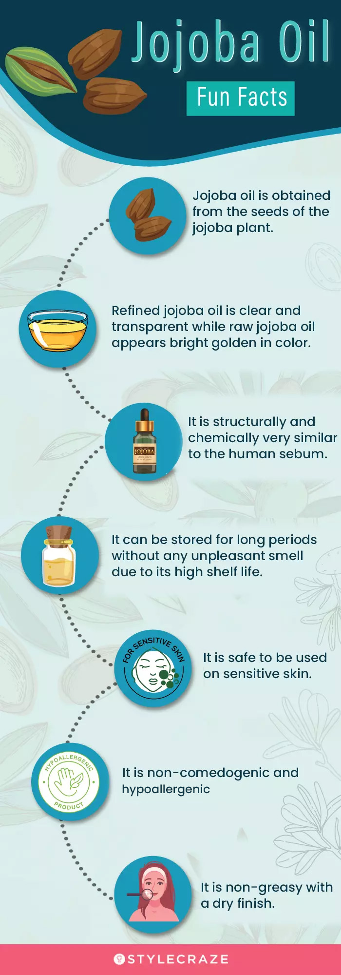 jojoba oil fun facts (infographic)