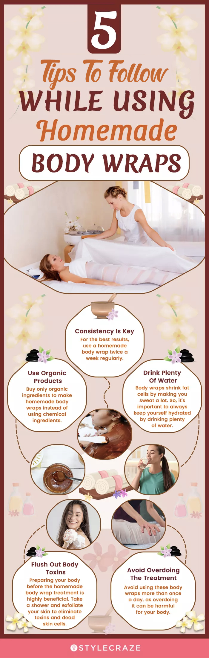 top 5 easy steps to utilize homemade body wraps (infographic)