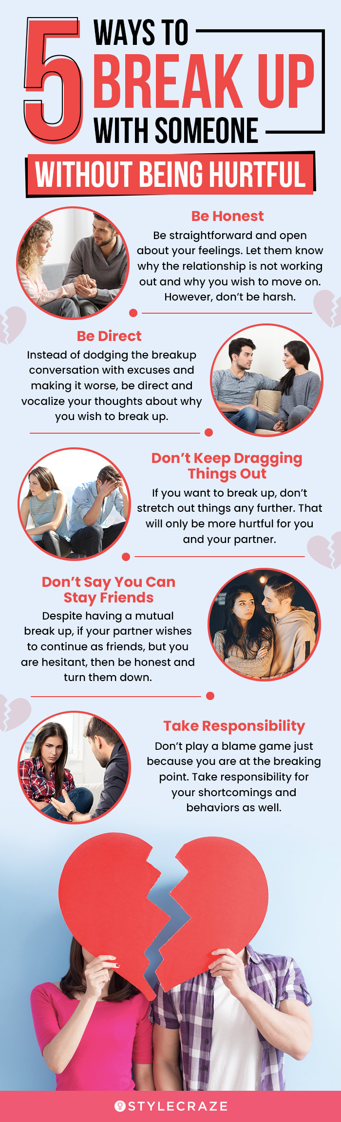 5 ways to break up with someone without being hurtful (infographic)