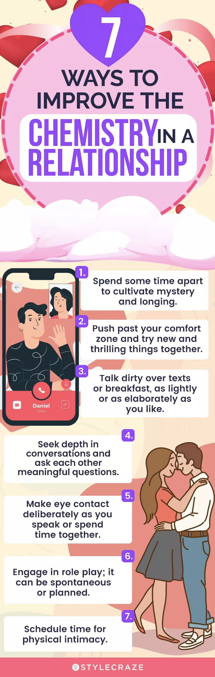 7 ways to improve the chemistry in a relationship (infographic)