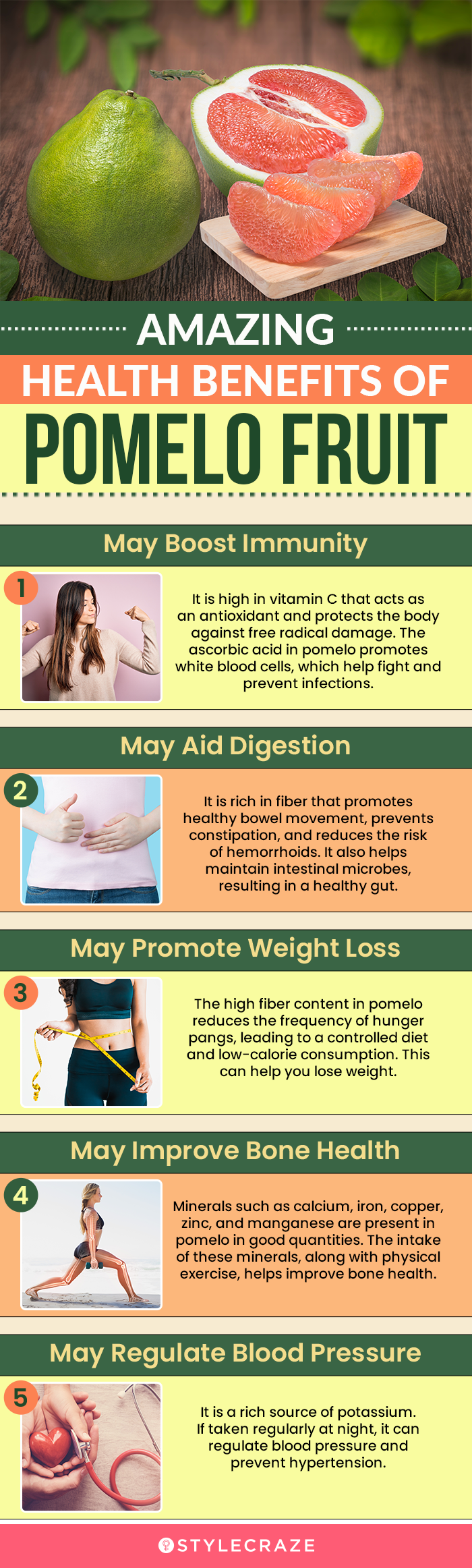 amazing health benefits of pomelo fruit (infographic)