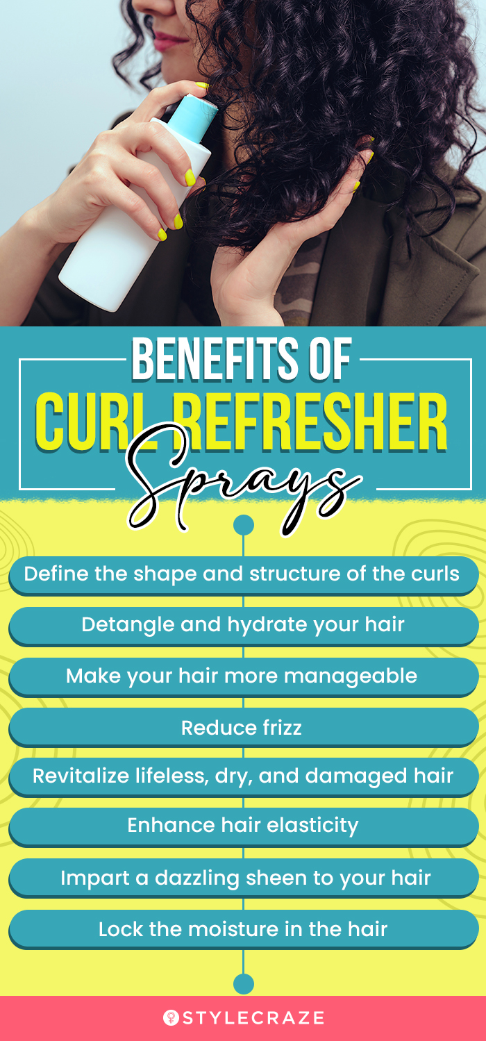 Benefits Of Curl Refresher Sprays (infographic)