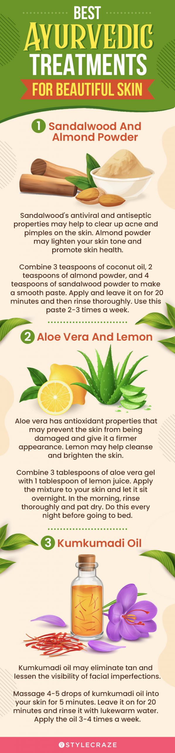 best ayurvedic treatments for beautiful skin (infographic)