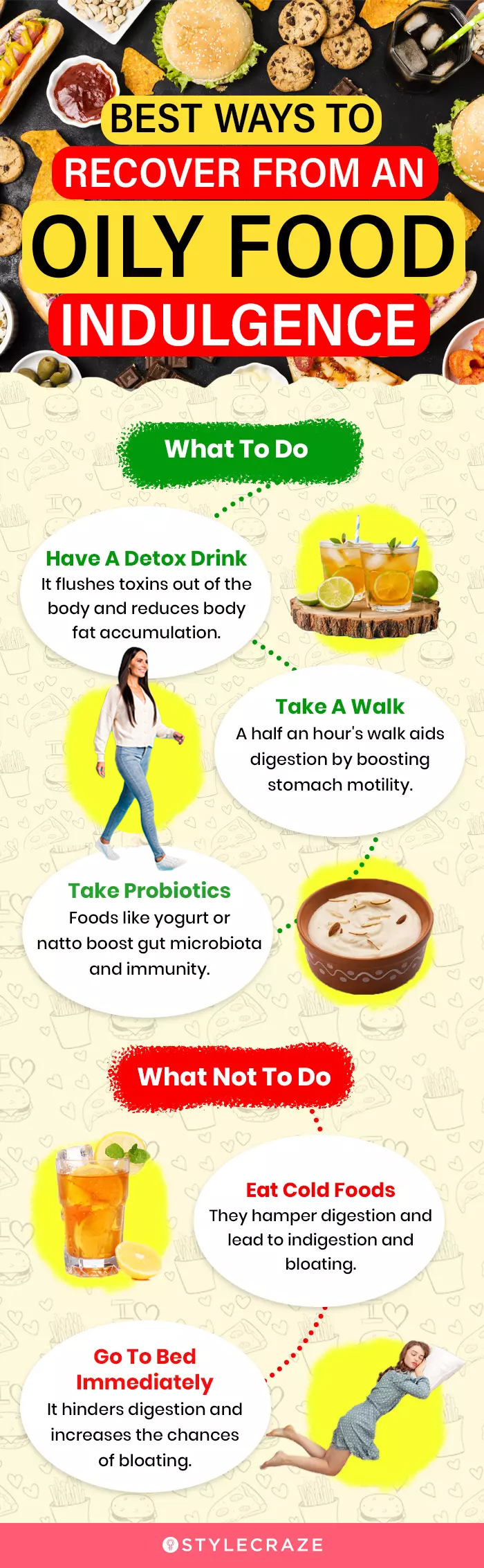 best ways to recover from an oily food indulgence (infographic)