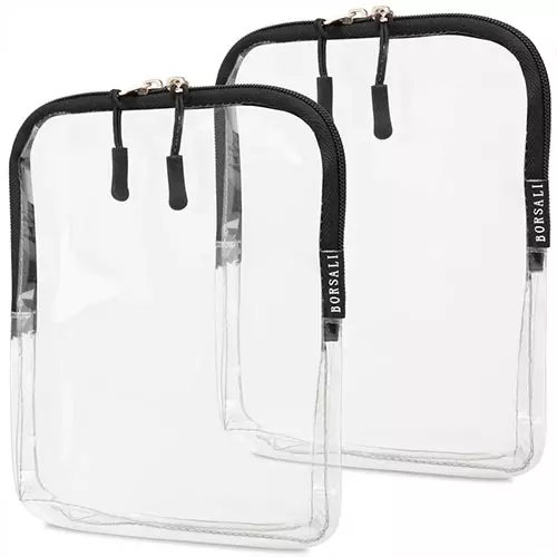 BORSALI Clear Toiletry Bags