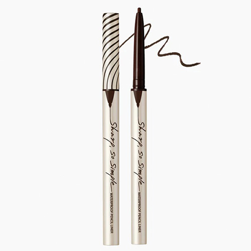 CLIO Sharp So Simple Waterproof Pencil Eyeliner - Brown