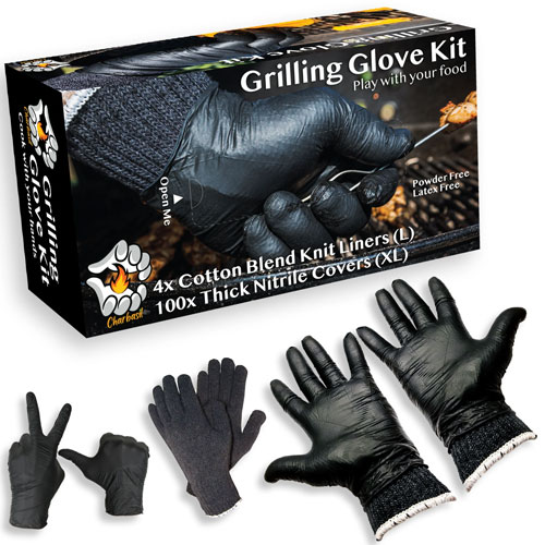 Charbasil Grilling Glove Kit