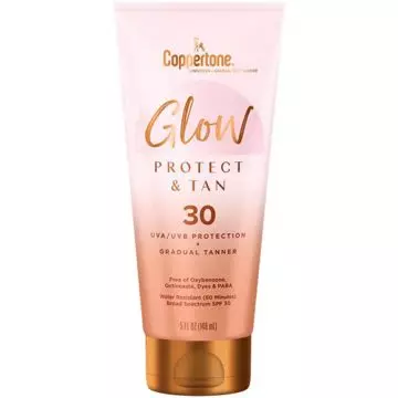 Coppertone Glow Protect and Tan SPF 45