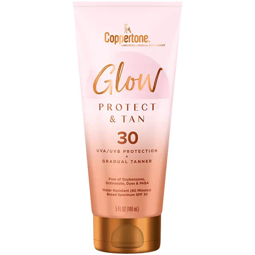 Coppertone Glow Protect and Tan SPF 45