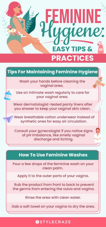 Feminine Hygiene: Easy Tips & Practices (infographic)