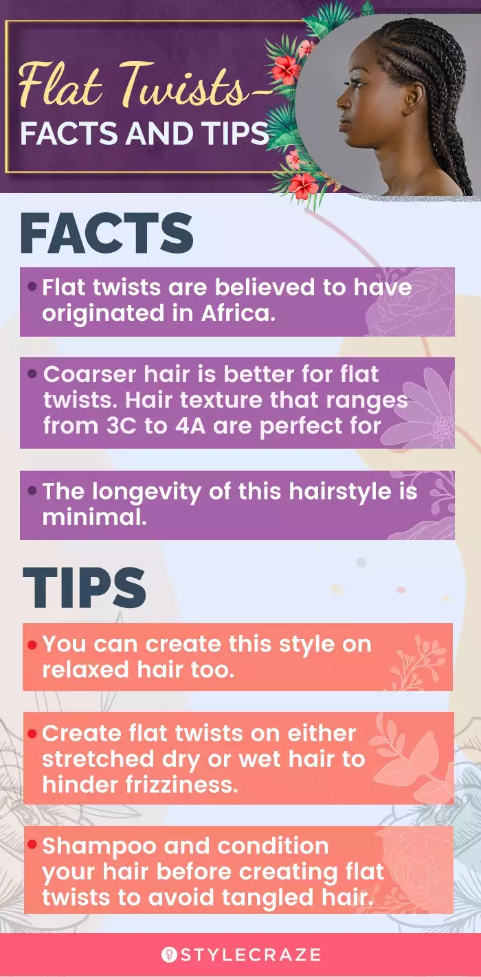 flat twists facts and tips (infographic)