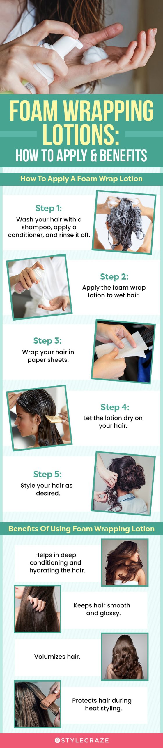 Foam Wrapping Lotions: How To Apply & Benefits (infographic) 