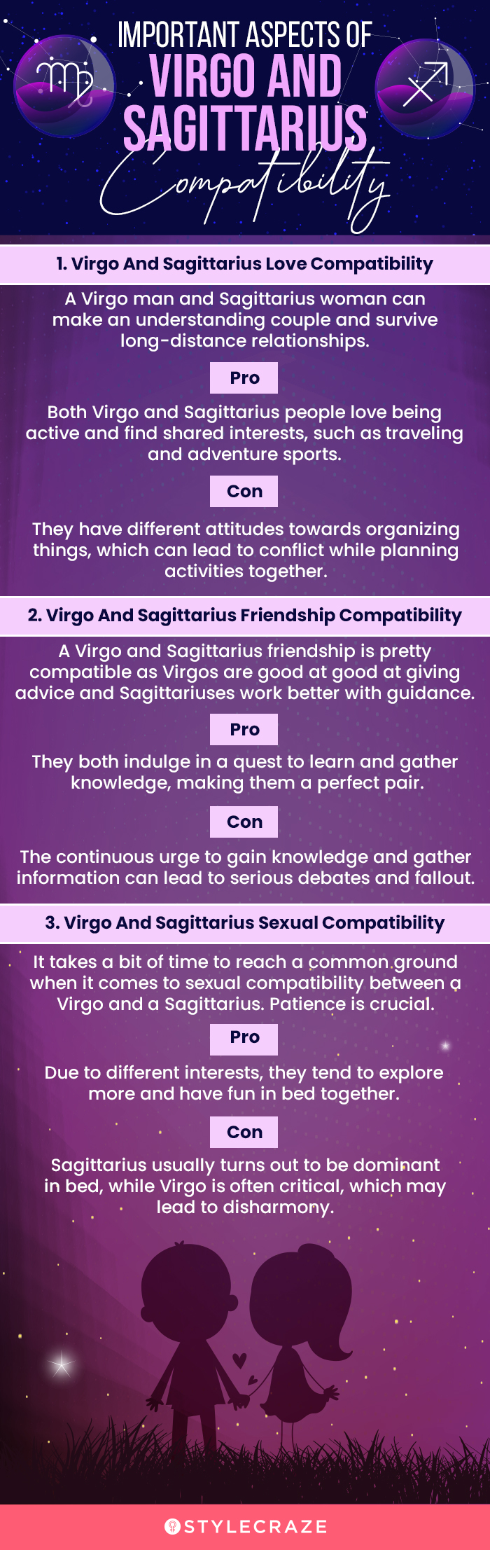 important aspects of virgo and sagittarius compatibility (infographic)