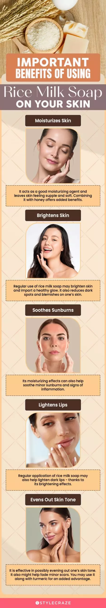  important benefits of using rice milk soap on your skin (infographic) 