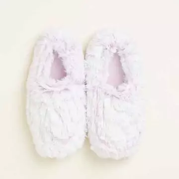 Intelex Marshmallow Lavender Warmies Slippers