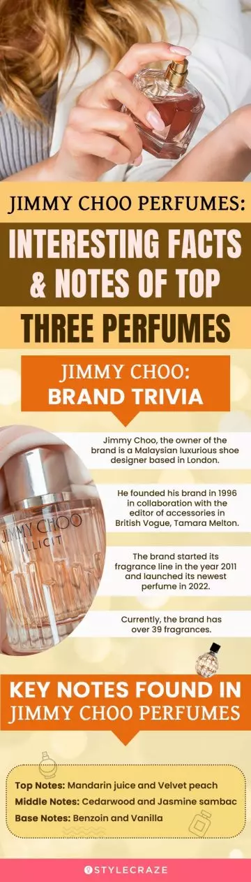 Jimmy Choo Perfumes: Interesting Facts & Notes Of Top Three (infographic)