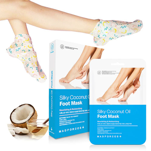 KN FLAX Madforcos Silky Coconut Oil Foot Mask